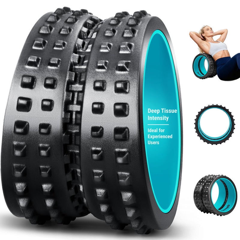 GymCope Back Roller For Back Pain Reliefn & Stretching  Deep Tissue Massage Roller Supports Up To 530 Lbs / 240 Kg  5.5''-7.5'' Curved Foam Roller For Home Physical Stretching - Image 1