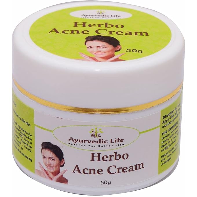 AL A&L -Ayurvedic Life Herbo Acne Cream 50g - Image 1