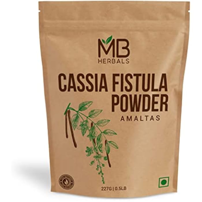 MB Herbals مسحوق كاسيا فيستولا من MB Herbals 8 أونصات (227 جرام / 0.5 رطل) | مسحوق أمالتاس | مستخرج من حبوب كاسيا فيستولا - Image 1