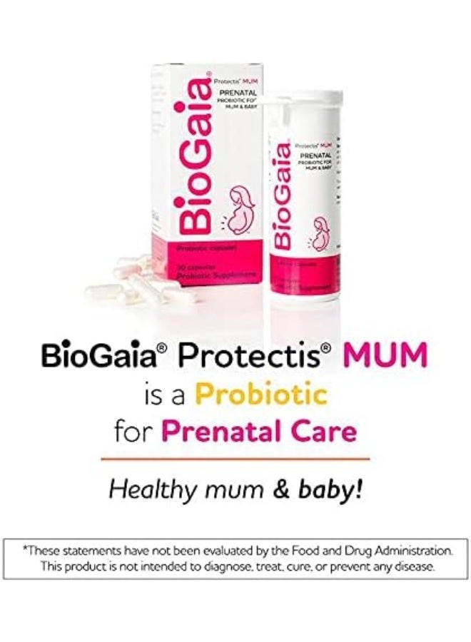 BioGaia كبسولات بيوغايا البروبيوتيك قبل الولادة للأم والطفل - Image 2