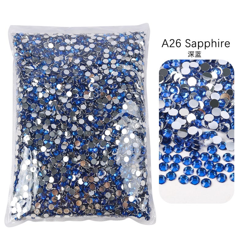 Selling Semi-Circle Resin Diamond Fantasy Jelly Ab Color Nail Diamond Mobile Phone Case Violent Bear Sticker Diamond Diy Accessories - Image 1