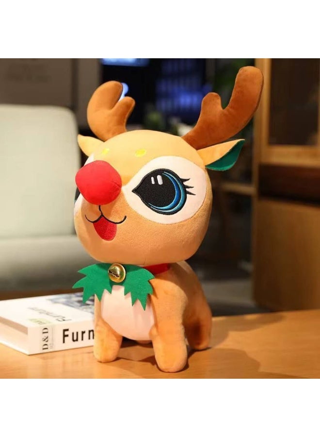 كريسماس غزالة بابا نويل الفرو الغزالة القطن النظيفة   المقاس : ١٤*٢٣ سم  المقاس الصغير غزاله سانتا - Image 1