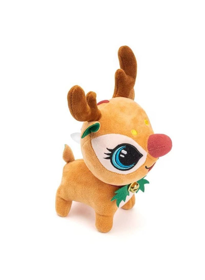 كريسماس غزالة بابا نويل الفرو الغزالة القطن النظيفة   المقاس : ١٤*٢٣ سم  المقاس الصغير غزاله سانتا - Image 2