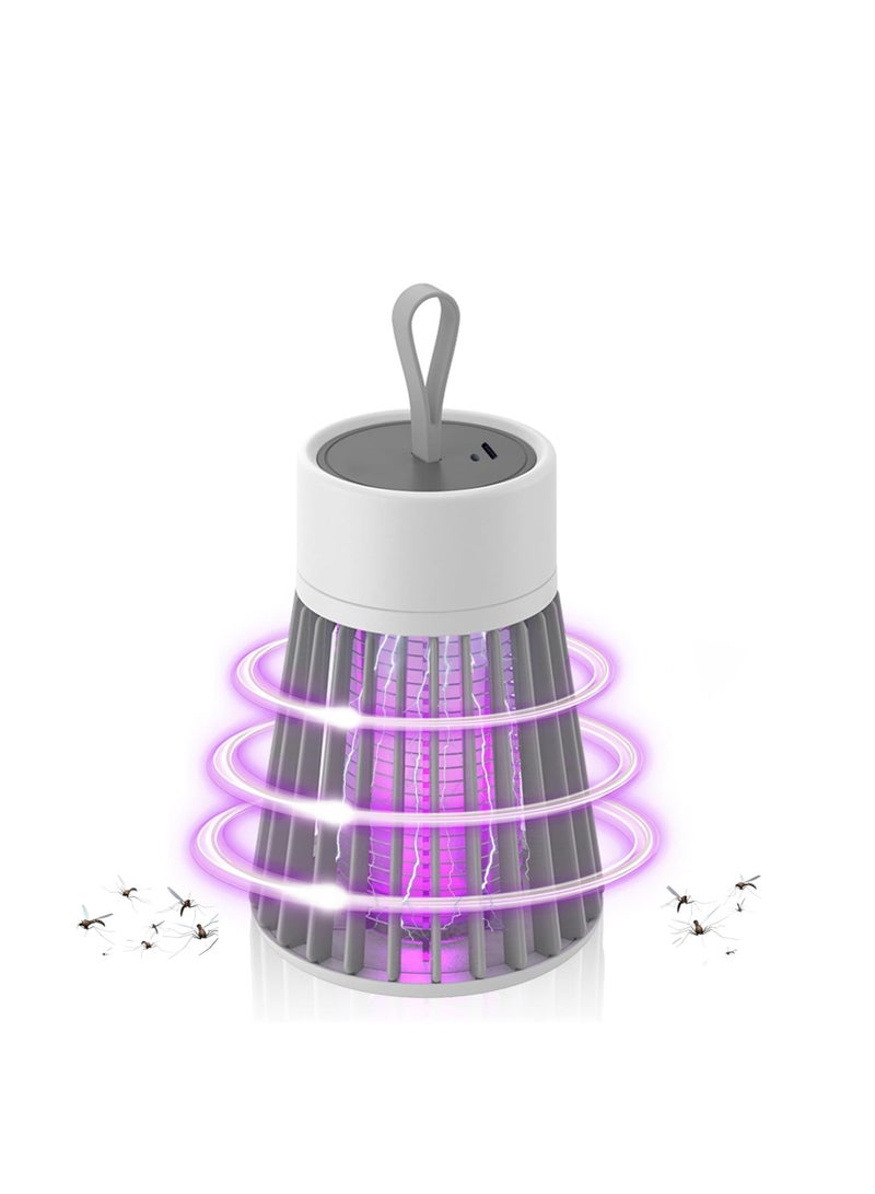 EHOME Bug Zapper Outdoor Indoor Mosquito and Fly Killer Electric Rechargeable Mosquito Zapper Flying Insect Trap Portable Cordless Bug Zappers USB Bug Bulb LED Light Mosquito Trap for Home,Camping  - Image 1