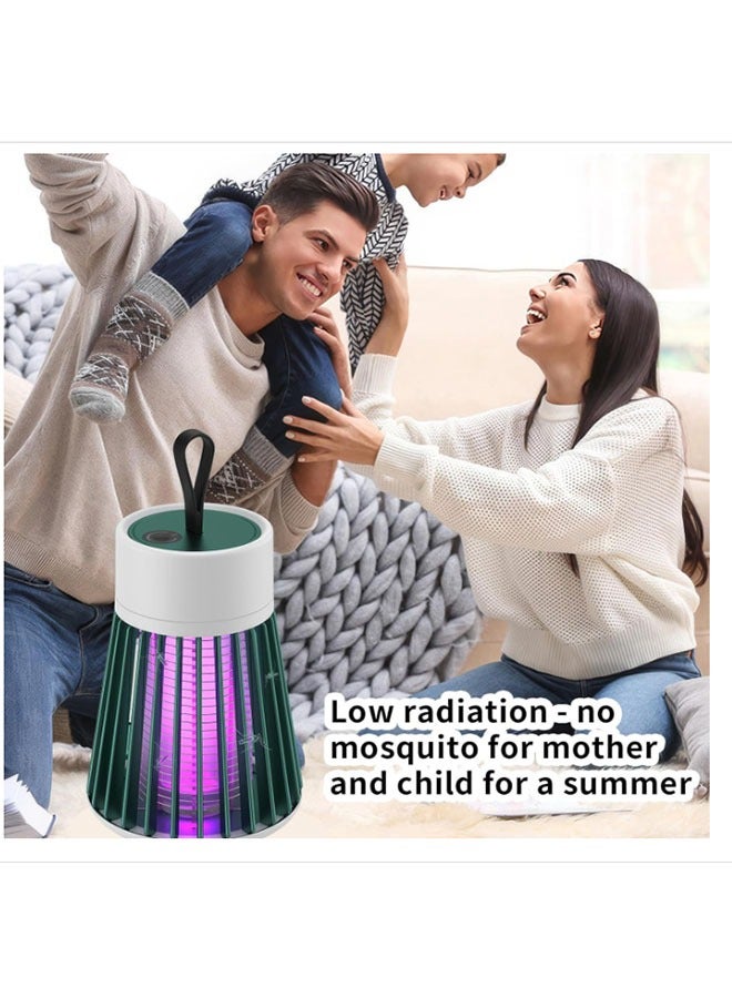 EHOME Bug Zapper Outdoor Indoor Mosquito and Fly Killer Electric Rechargeable Mosquito Zapper Flying Insect Trap Portable Cordless Bug Zappers USB Bug Bulb LED Light Mosquito Trap for Home,Camping  - Image 4