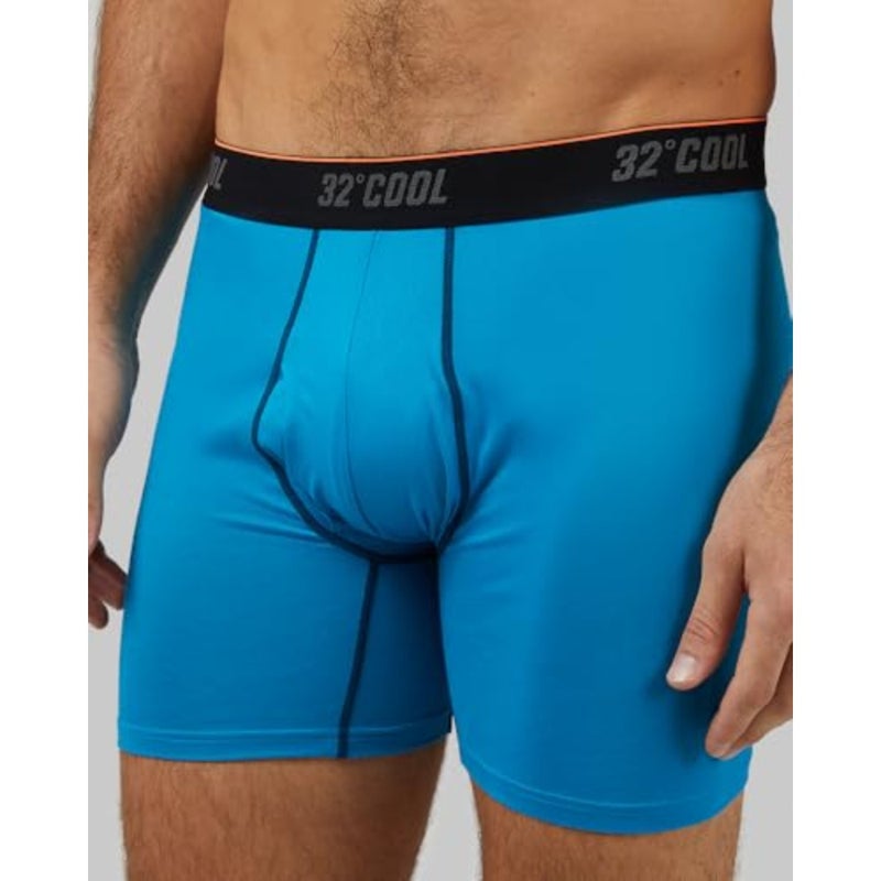 3 Degrees Men's 4 Pack Active Boxer Brief Anti-Odor Quick Drying 4-Way Stretch - Image 3