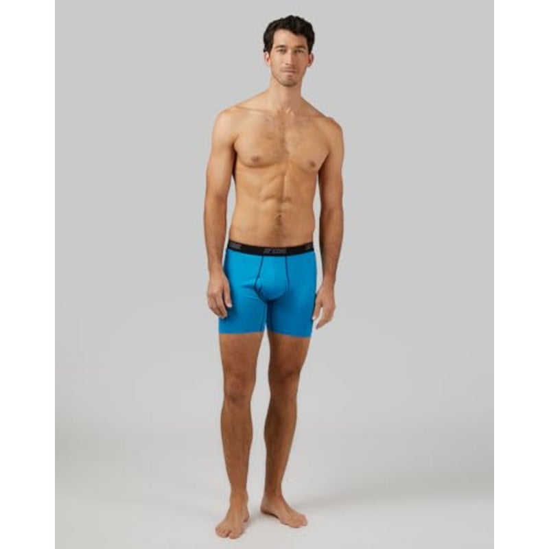 3 Degrees Men's 4 Pack Active Boxer Brief Anti-Odor Quick Drying 4-Way Stretch - Image 2