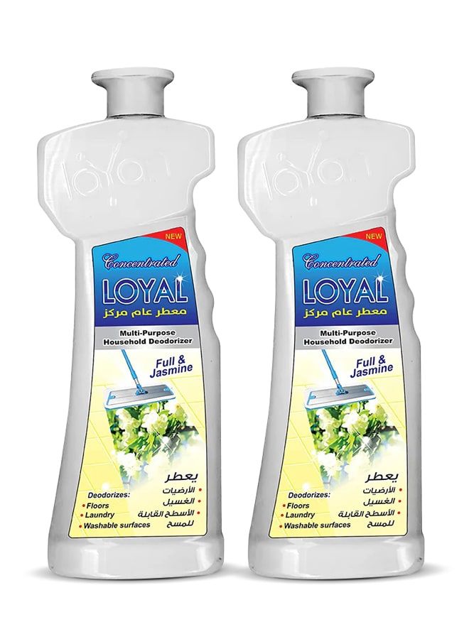 لويال معطر جو منزلي متعدد الاستخدامات، جل مركز برائحة الياسمين الكاملة، 2 × 700 مل