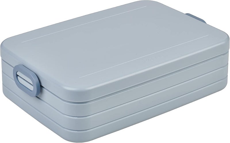 Mepal Lunch Box To Go Large For 4 Sandwiches Or 8 Slices Of Bread Snack And Lunch Adults Nordic Blue - Image 1