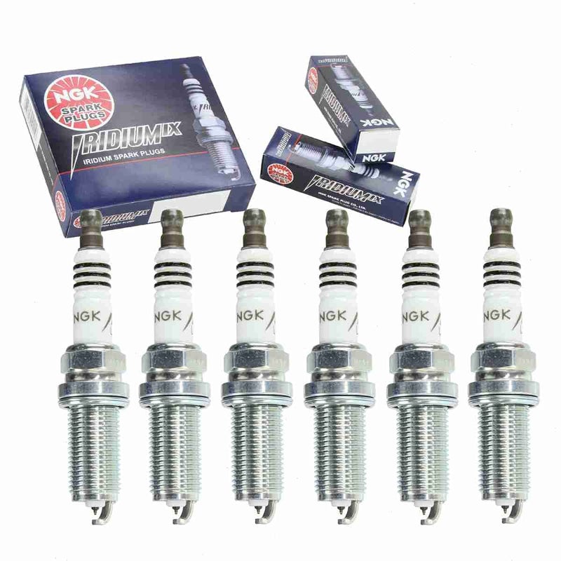 6 pc NGK Iridium IX Spark Plugs compatible with Nissan Frontier 40L V6 20052019