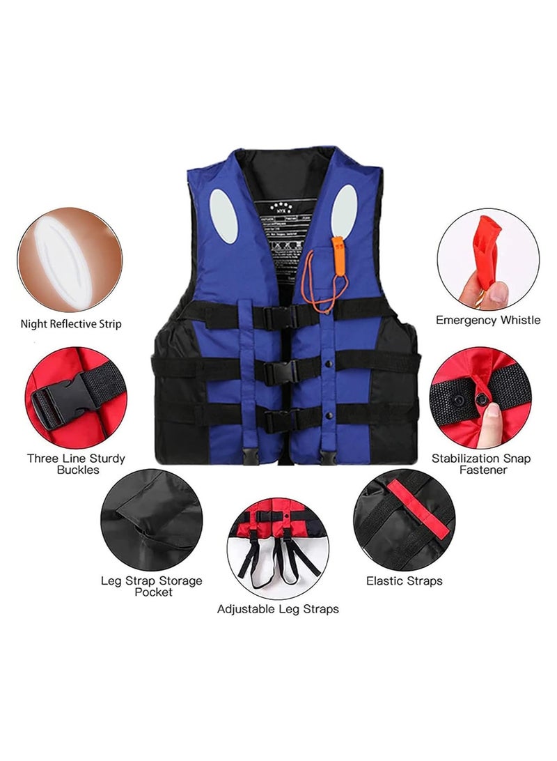 ريبنيو سترة سباحة احدث موديل سترات السلامة مقاس XL (أزرق) - Image 5