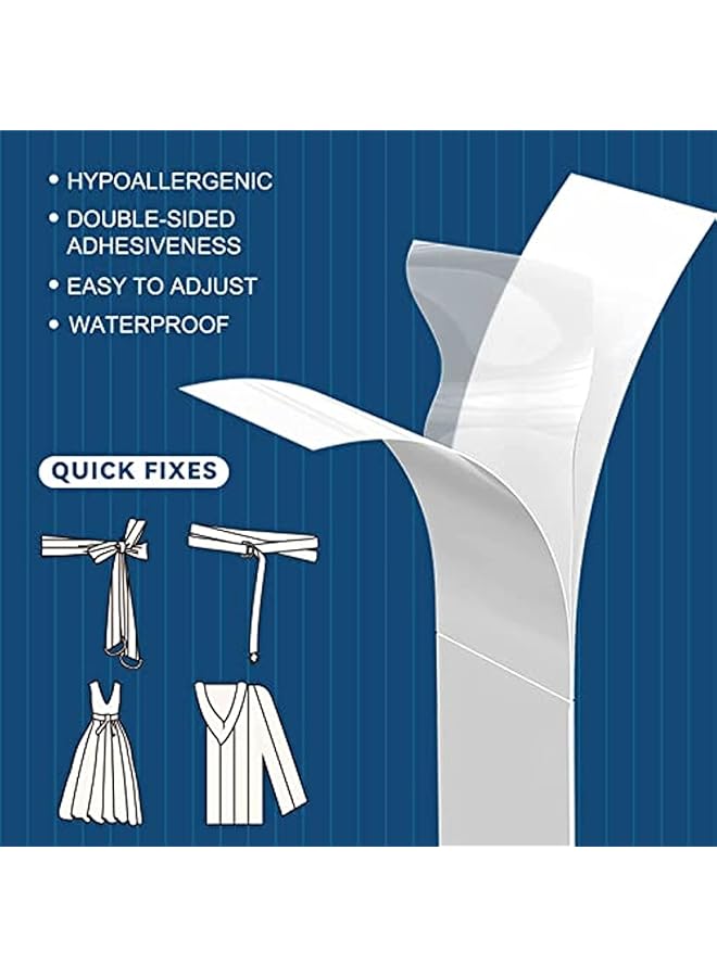 erorex Ali Double Sided Tape For Clothes And Body Strength Tape Adhesive Transparent Clear Adhesive Dress Tape Sticky Tape For Clothes Women Clothing  - Image 2