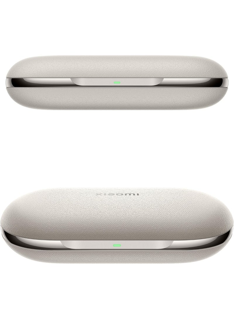 شاومي سماعات رأس ستيريو Xiaomi OpenWear، صوت عالي الدقة، تقليل تسرب الصوت بنسبة 10 مم، ميكروفون مزدوج مع تقليل الضوضاء بالذكاء الاصطناعي، عمر بطارية يصل إلى 7.5 ساعة - لون بيج رمل - Image 4