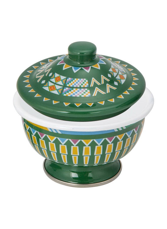 AL SANIDI Al-Asiri inscription bowel, bowel with Lid - Image 4