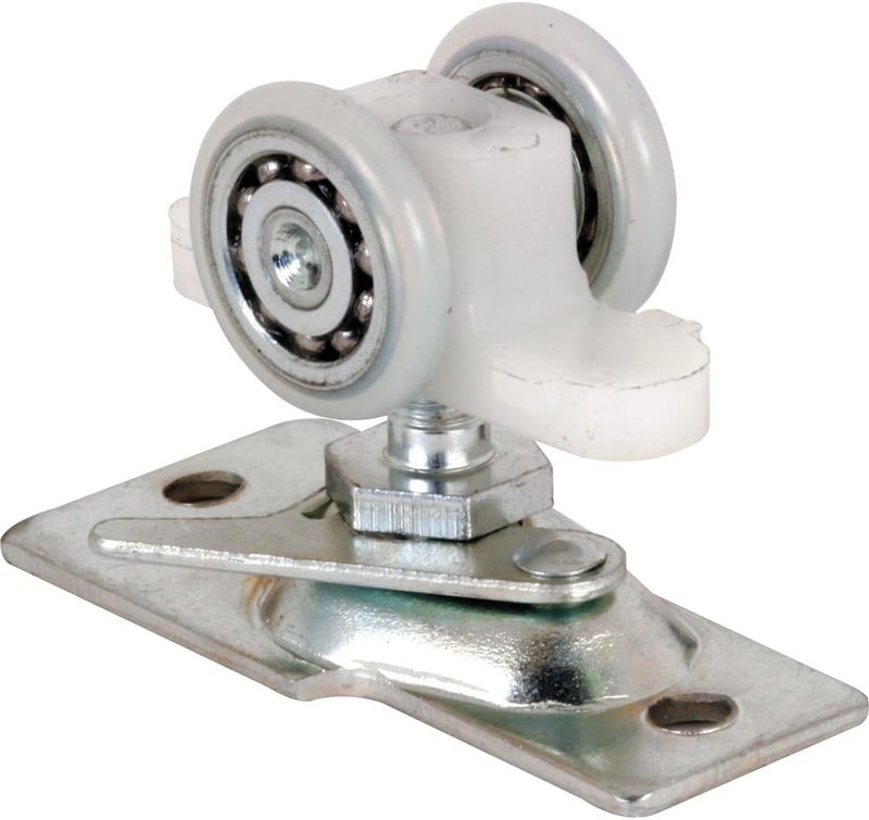 PRIMELINE N 7065 Pocket Door Roller Assembly, 13/16 In., Convex, Plastic Tires, Steel Bracket and Ball Bearings (Single Pack) - Image 1