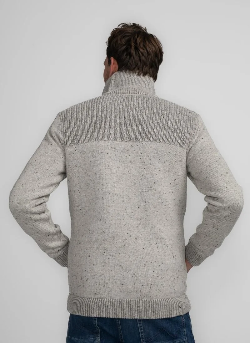 بترول اندستريز كارديجان رجالي بياقة محبوكة