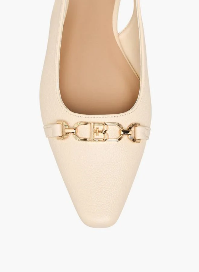 Flora Bella By Shoexpress Metallic Accent Shoes with Buckle Strap