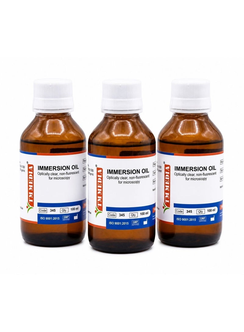 TM MEDIA Microscope Immersion Oil 100ml - Compatible with All Brands and Microscope Types - Universal Oil for Best Image - Ideal for a Variety of Microscopes - Image 2