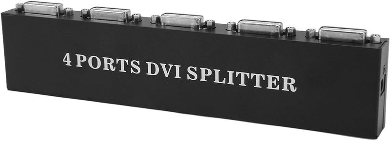 SUNGOOYUE DVI Splitter, 1 in 4 Out HD Lossless Video Distribution Duplicator with Plug and Play, for PC Laptop HDTV Projector Conference Room (US Plug) - Image 4