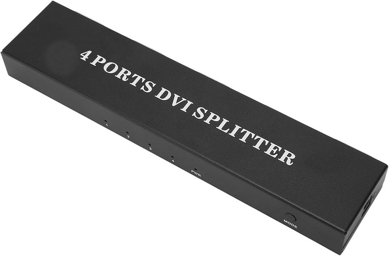 SUNGOOYUE DVI Splitter, 1 in 4 Out HD Lossless Video Distribution Duplicator with Plug and Play, for PC Laptop HDTV Projector Conference Room (US Plug) - Image 5