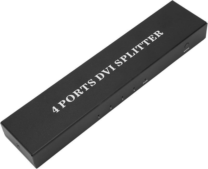 SUNGOOYUE DVI Splitter, 1 in 4 Out HD Lossless Video Distribution Duplicator with Plug and Play, for PC Laptop HDTV Projector Conference Room (US Plug) - Image 3