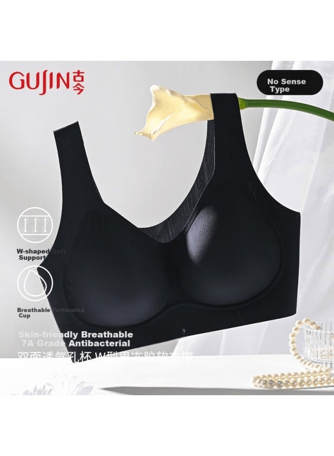 Gujin New 7a Antibacterial Smooth Seamless Breathable Bra, Comfortable Soft Support, Women's Underwear - Image 1