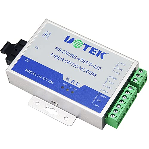 UOTEK Serial to Fiber Converter RS-232 RS-422 RS-485 to Fiber Optic Modem RS422 RS485 RS232 Serial Media Converter Adapter UT-277SM-ST - Image 4