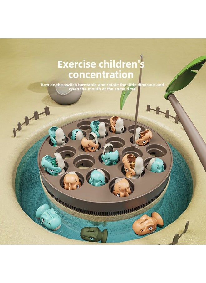 Dinosaur Scale Magnetic Fishing Plate Early Education Puzzle Game Parent-child Interaction Digital Thinking Logic Training-Color:Deluxe Edition