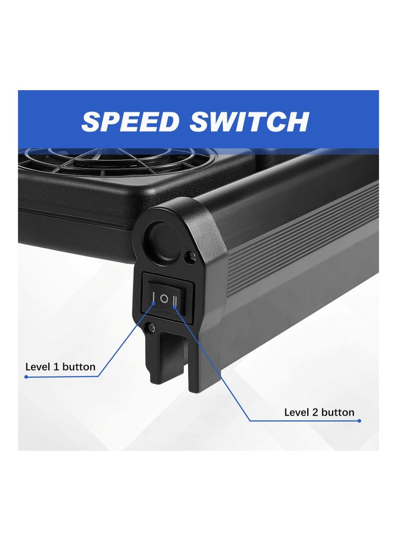XiuWoo Aquarium Chiller Fish Tank Cooling Fan System For Salt Fresh Water 2 Variable Speed Aquarium  Black Cooler Cooler Clip on Chiller ( Regulatory 4 Fans) - Image 3