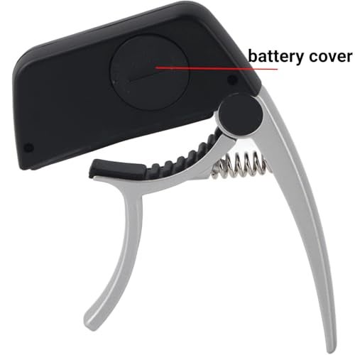 LiebeWH 2 in 1 Guitar Capo Tuner Clip On Tuner and Capo Large LCD Display Accurate Tuning for Acoustic Bass Ukulele Violin Banjo - Image 5