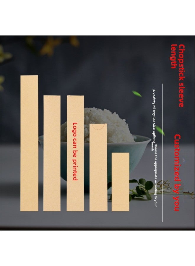 Factory-made Hotel Restaurant Catering Copper Version Cowhide Double Glue Special Paper Products Chopsticks Cover Color Log Printing-Colors:3x 25 Coated With 1,000 - Image 3