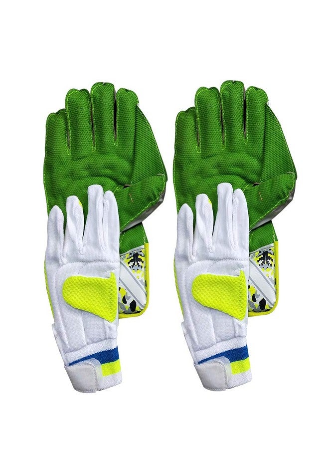 JetFire Ibex Regular Wicket Keeping Gloves Combo with Inner Gloves (Men, Green) - Image 2