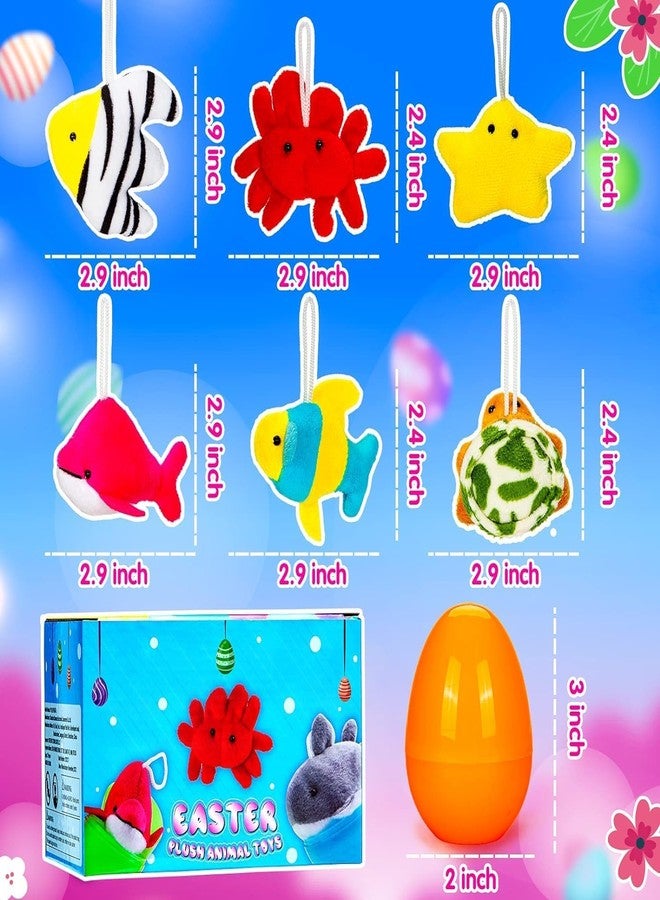 FunsLane 12 Pack Easter Eggs Filled with Mini Plush Animals Stuffed Toy, Prefilled with Stuffed Animals for Kids Easter Basket Stuffers, Easter Eggs Hunt, Easter Party Favors, Classroom Prize - Image 3