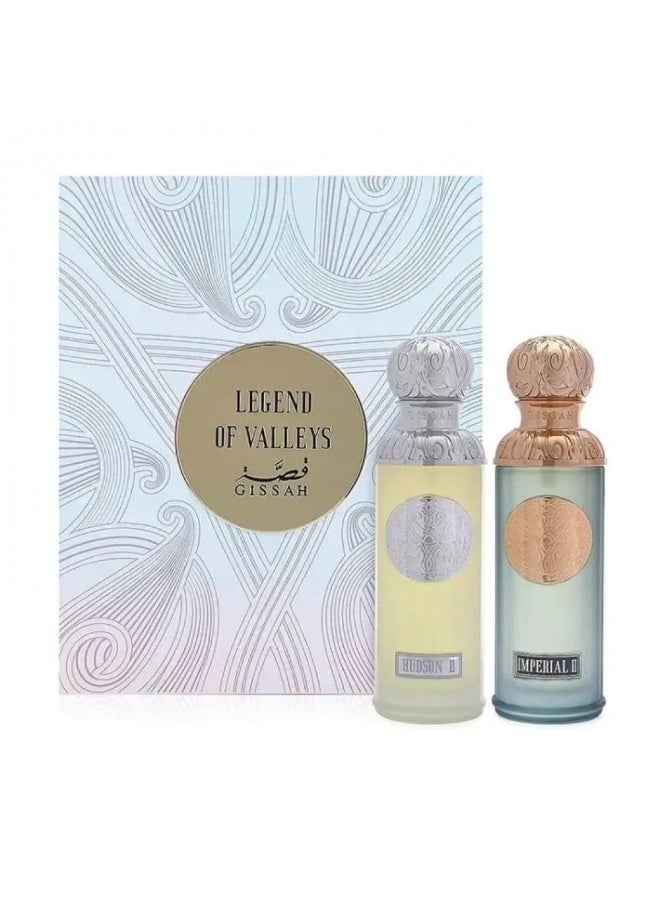 GISSAH Legend of the Valley Story Perfume Set - Imperial Valley + Hudson Valley, 90ml each - Image 1