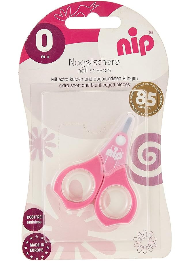 nip Nail Scissors Pink 0M Plus 1 Of Piece  - Image 1