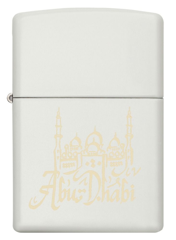 Zippo Mp401081 214 Abu Dhabi Design White Matte Windproof Lighter - Image 2