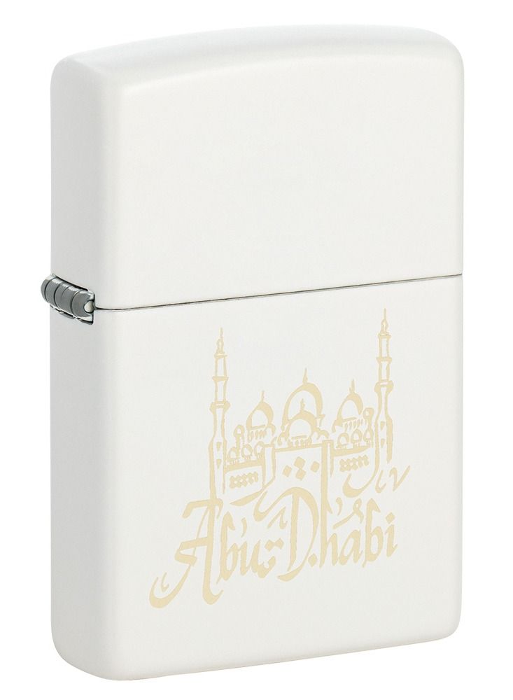 Zippo Mp401081 214 Abu Dhabi Design White Matte Windproof Lighter - Image 1