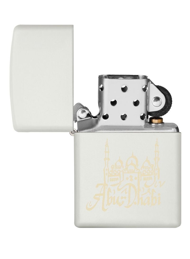 Zippo Mp401081 214 Abu Dhabi Design White Matte Windproof Lighter - Image 4