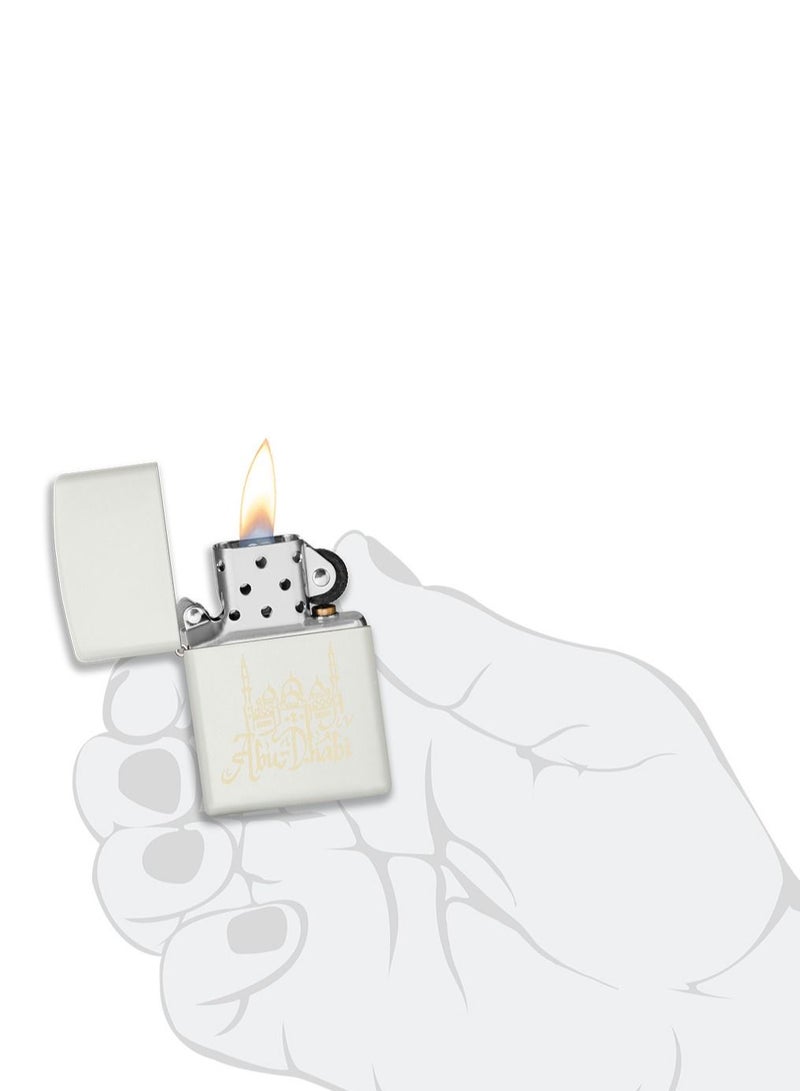 Zippo Mp401081 214 Abu Dhabi Design White Matte Windproof Lighter - Image 5