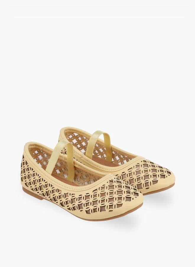 Flora Bella By Shoexpress Flora Bella Girls Laser Cut Ballerina Shoes