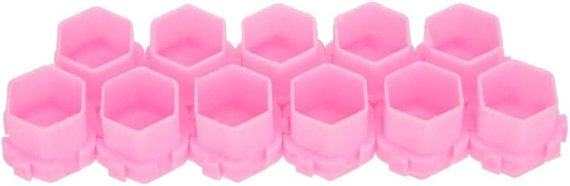 Sonew 200Pcs Ink Cups, Honeycomb Shape Splicable Pigment Holder Cups Supplies for Artists and Beginners