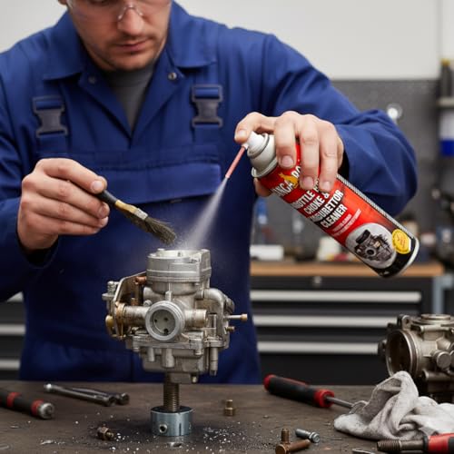 Kangaroo Choke Carburettor Throttle Body Cleaner Spray | Fuel Oil Deposit Cleaner Spray 500 Ml Each (Pack Of 1). - Image 3