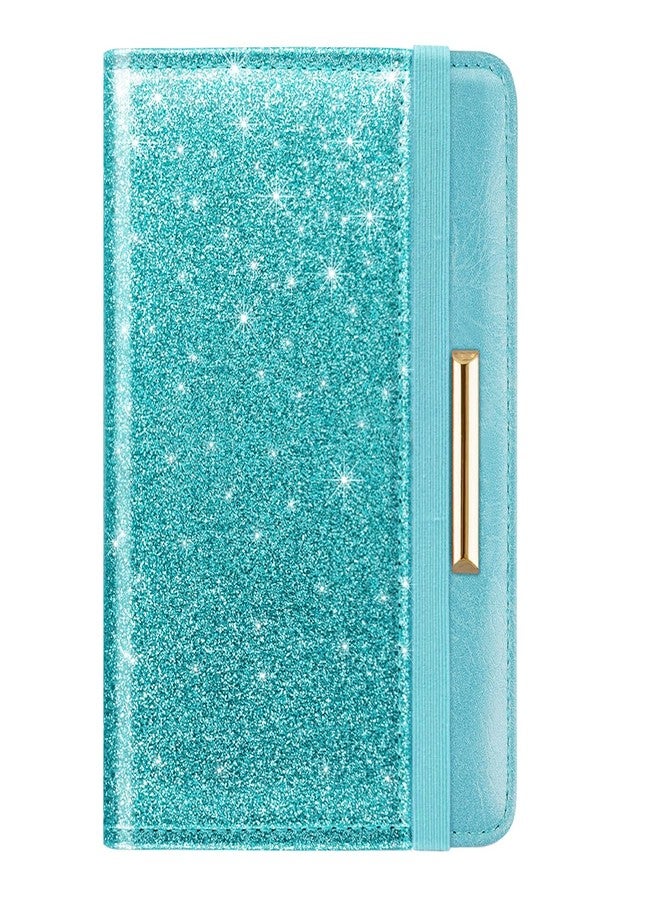 Coco Rossi Passport Holder Cover,Traveling Passport Case Cute Passport Wallet for Women,Tiffany Glitter - Image 1