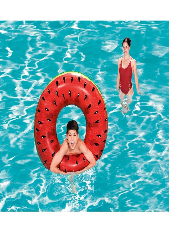 Bestway - Watermelon-Printed Inflatable Swim Ring 36121 119cm - Image 1