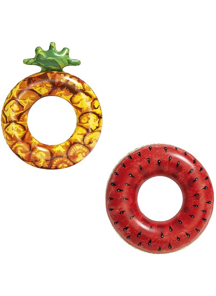 Bestway - Watermelon-Printed Inflatable Swim Ring 36121 119cm - Image 1