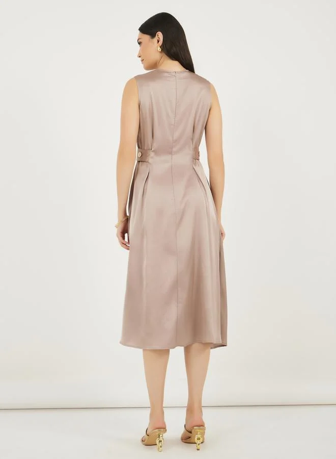 ستايلي Satin Midi Dress