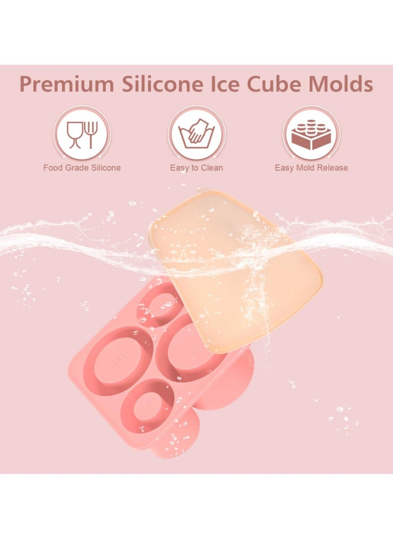Generic - Ice Cube Tray for Stanley Cup, Silicone Ice Cube Molds for Stanley 20oz 30oz 40oz Tumbler Cup, Ice Cube Trays with Lids for Drinks & Coffee - Image 1