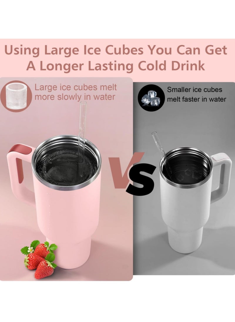 Generic - Ice Cube Tray for Stanley Cup, Silicone Ice Cube Molds for Stanley 20oz 30oz 40oz Tumbler Cup, Ice Cube Trays with Lids for Drinks & Coffee - Image 1