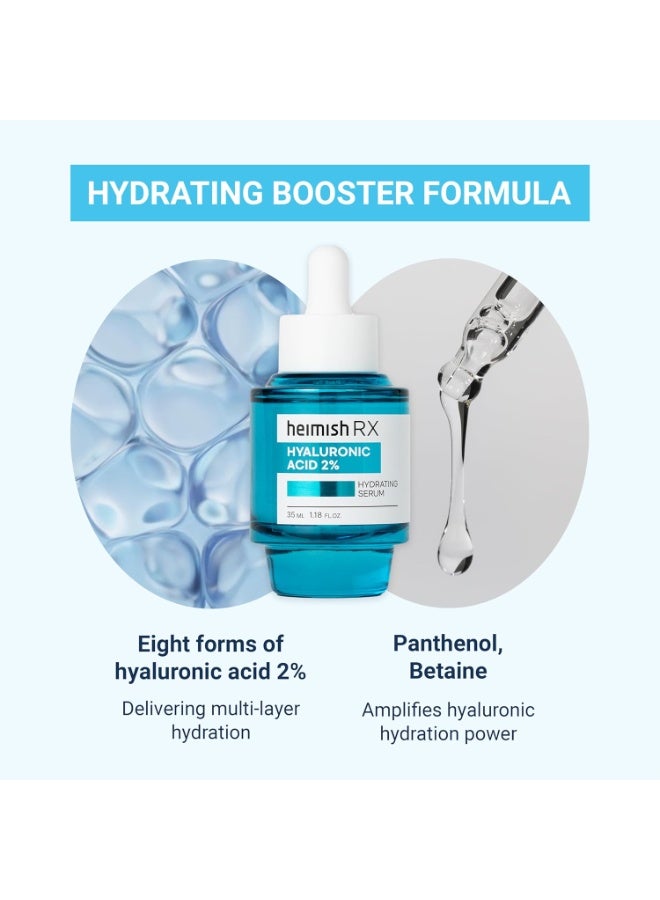 HEIMISH RX Hyaluronic Acid Hydrating Serum - Moisturizing Serum for face, Facial Serum for Sensitive skin, Non-greasy Formula with Hyaluronic Acid 2%, Panthenol, Korean Skincare, 35ml - Image 4
