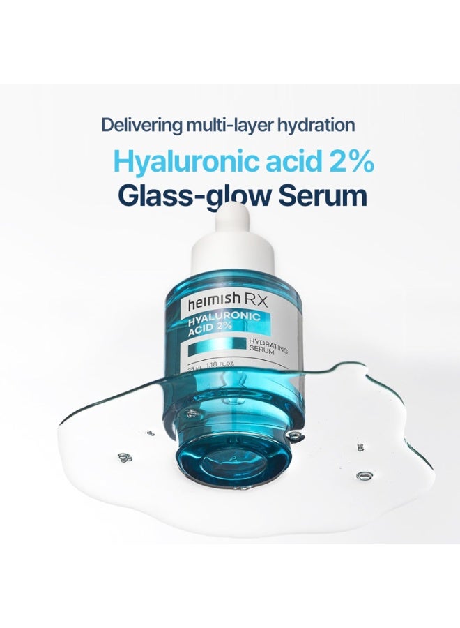 HEIMISH RX Hyaluronic Acid Hydrating Serum - Moisturizing Serum for face, Facial Serum for Sensitive skin, Non-greasy Formula with Hyaluronic Acid 2%, Panthenol, Korean Skincare, 35ml - Image 2